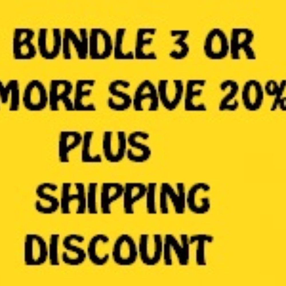 Bundle 3 Or More Save 20% Plus Shipping Discount - image 1